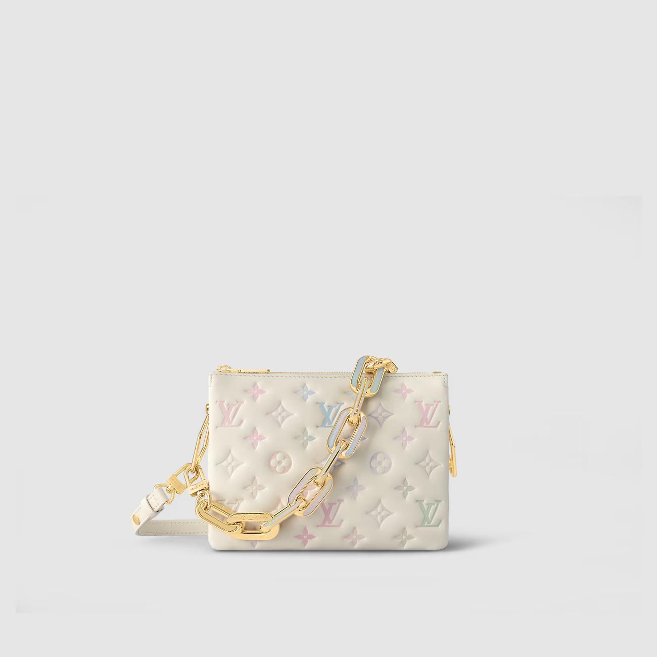 Túi Louis Vuitton Coussin BB H27 Nữ Kem